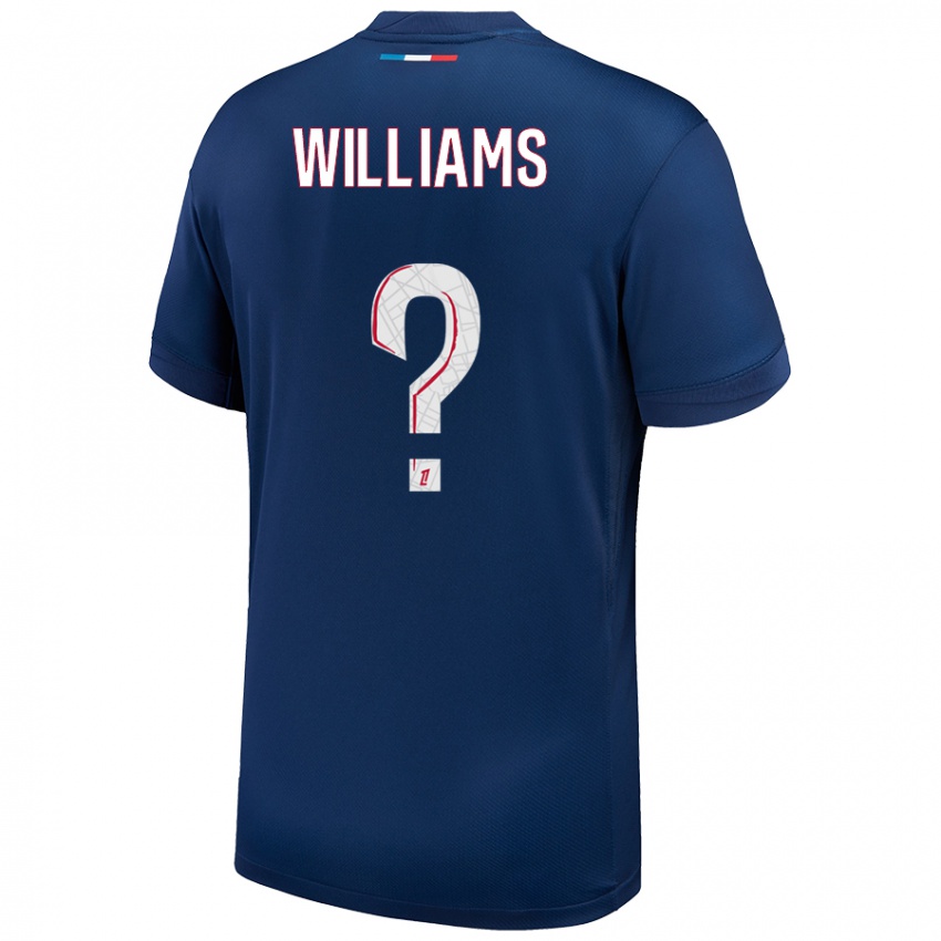 Niño Camiseta Lydia Williams #0 Azul Marino Blanco 1ª Equipación 2024/25 La Camisa México