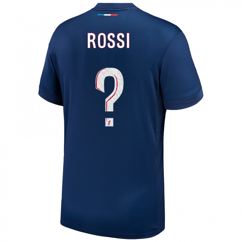 Niño Camiseta Fanny Rossi #0 Azul Marino Blanco 1ª Equipación 2024/25 La Camisa México