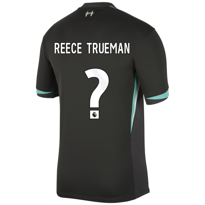 Niño Camiseta Reece Trueman #0 Negro Antracita Blanco 2ª Equipación 2024/25 La Camisa México