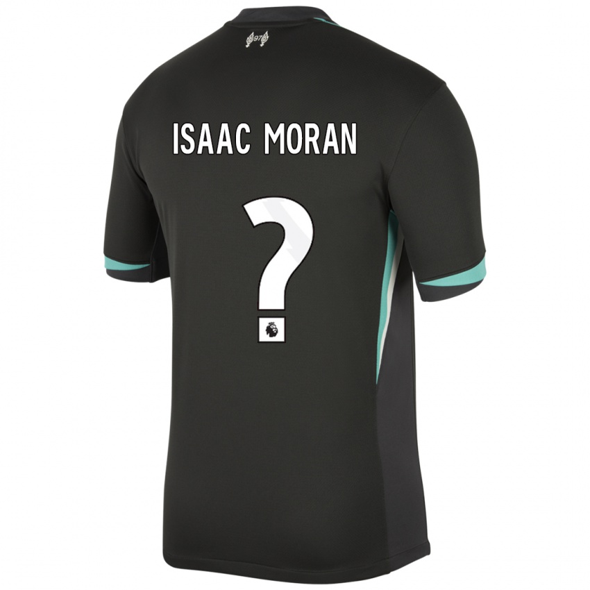 Niño Camiseta Isaac Moran #0 Negro Antracita Blanco 2ª Equipación 2024/25 La Camisa México