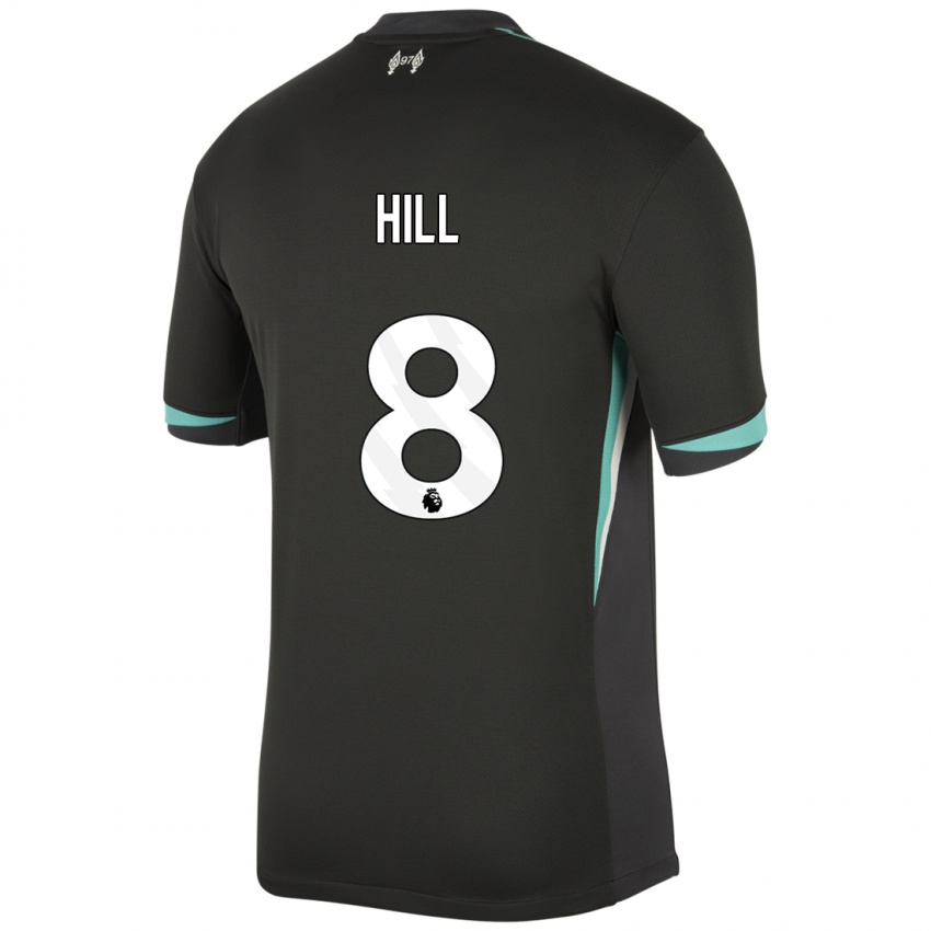 Niño Camiseta Tom Hill #8 Negro Antracita Blanco 2ª Equipación 2024/25 La Camisa México