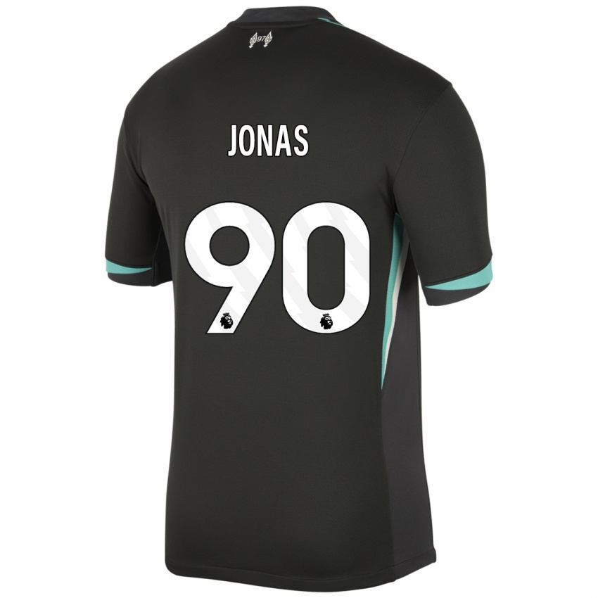 Niño Camiseta Lee Jonas #90 Negro Antracita Blanco 2ª Equipación 2024/25 La Camisa México