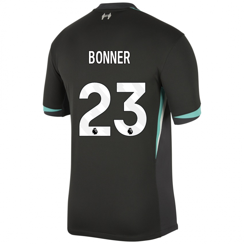 Niño Camiseta Gemma Bonner #23 Negro Antracita Blanco 2ª Equipación 2024/25 La Camisa México