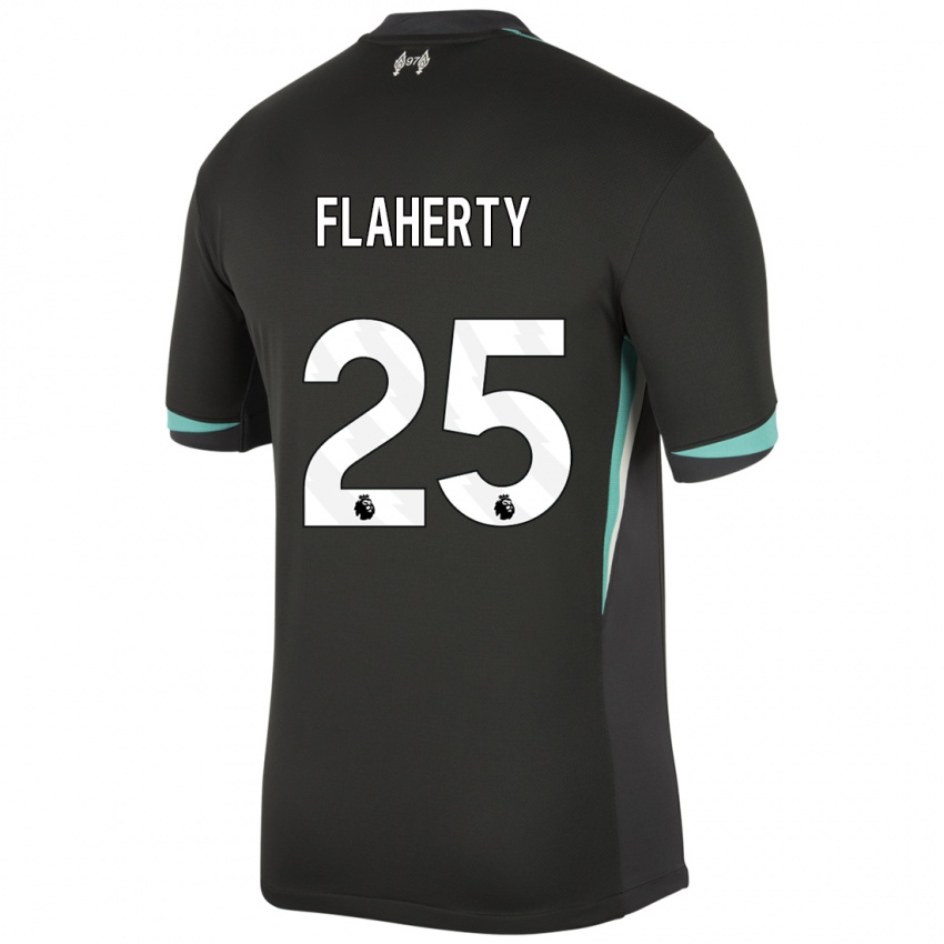 Niño Camiseta Gilly Flaherty #25 Negro Antracita Blanco 2ª Equipación 2024/25 La Camisa México