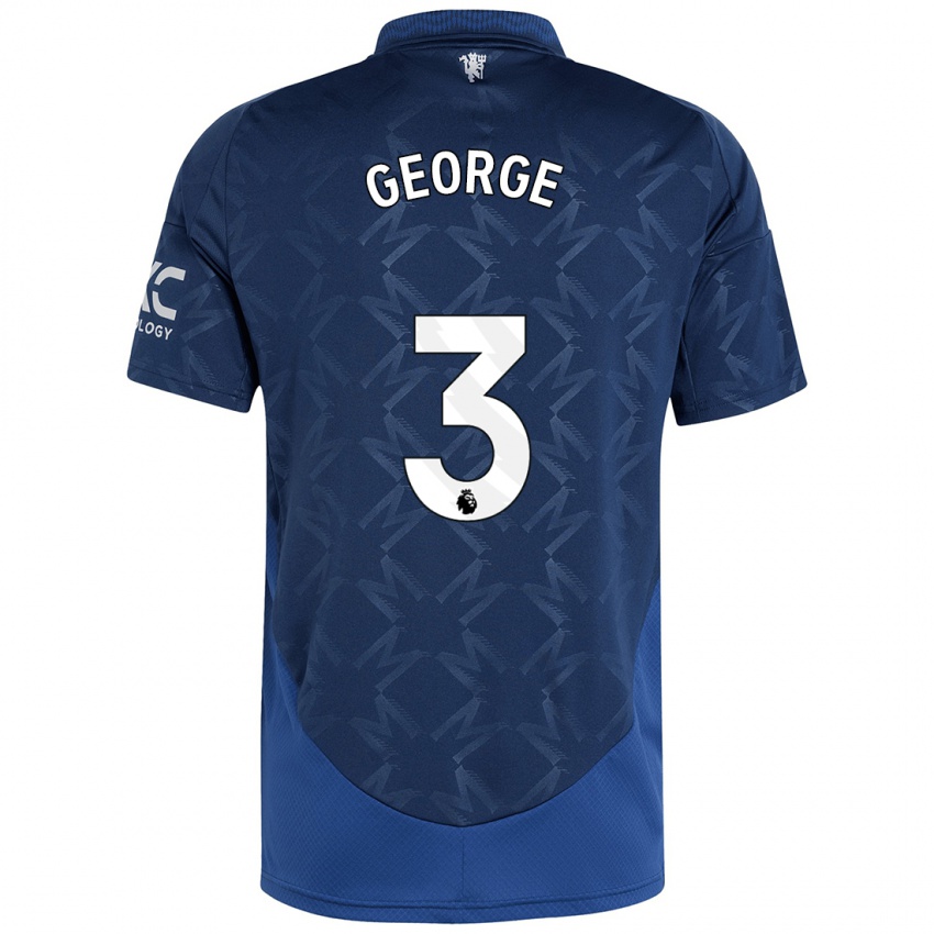 Niño Camiseta Gabby George #3 Índigo 2ª Equipación 2024/25 La Camisa México