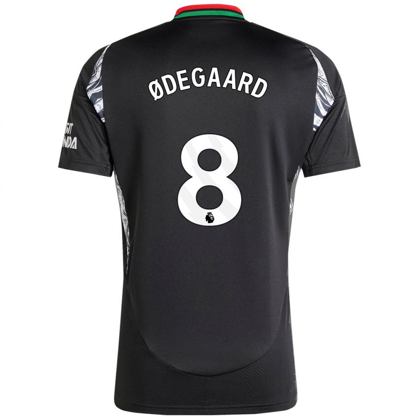 Niño Camiseta Martin Odegaard #8 Negro 2ª Equipación 2024/25 La Camisa México