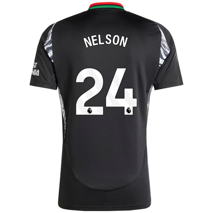 Niño Camiseta Reiss Nelson #24 Negro 2ª Equipación 2024/25 La Camisa México