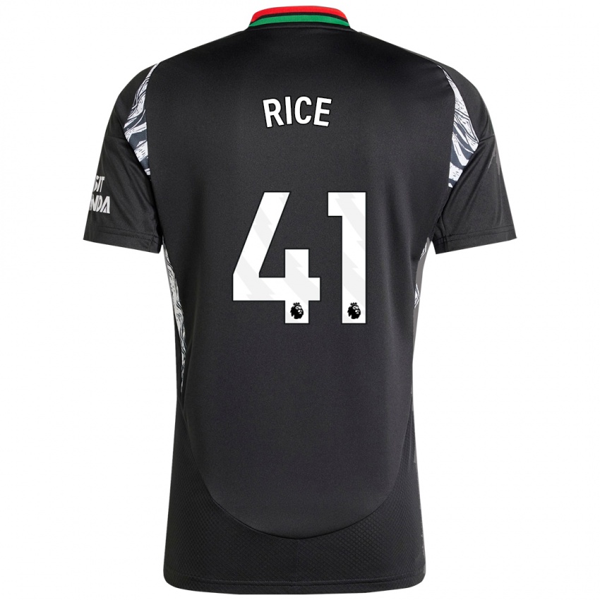 Niño Camiseta Declan Rice #41 Negro 2ª Equipación 2024/25 La Camisa México