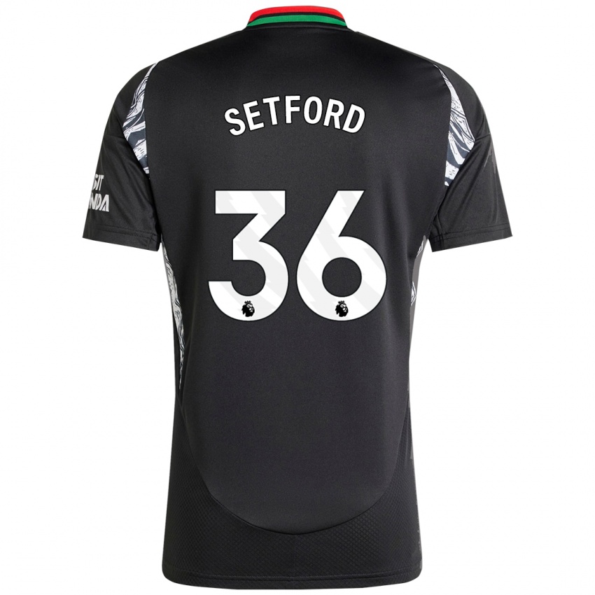 Niño Camiseta Tommy Setford #36 Negro 2ª Equipación 2024/25 La Camisa México