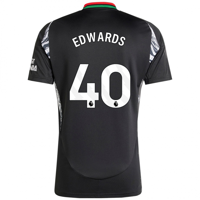 Niño Camiseta Khayon Edwards #40 Negro 2ª Equipación 2024/25 La Camisa México