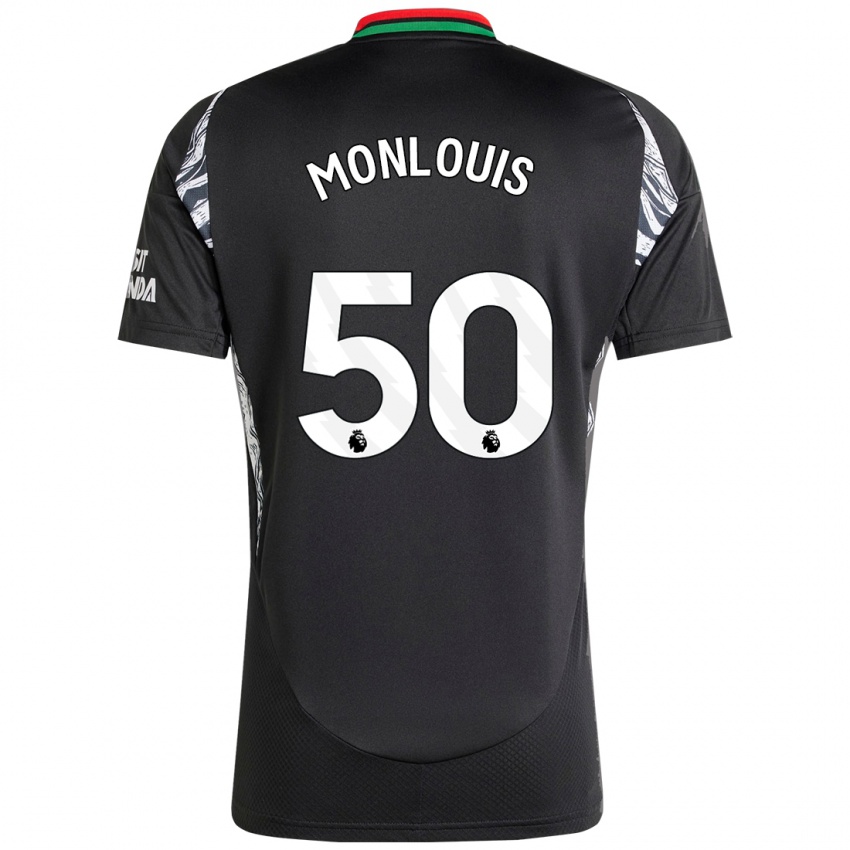 Niño Camiseta Zane Monlouis #50 Negro 2ª Equipación 2024/25 La Camisa México