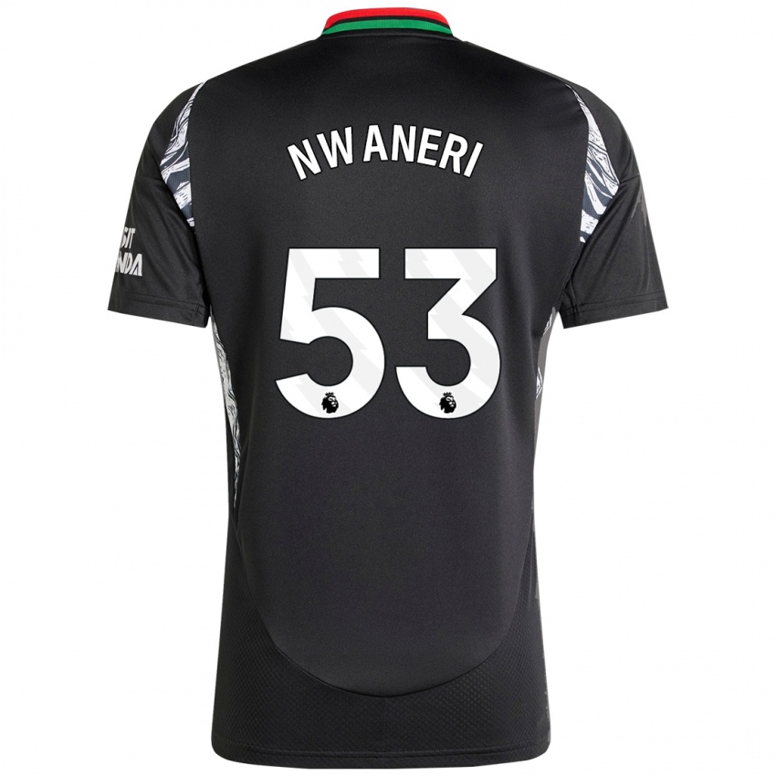 Niño Camiseta Ethan Nwaneri #53 Negro 2ª Equipación 2024/25 La Camisa México