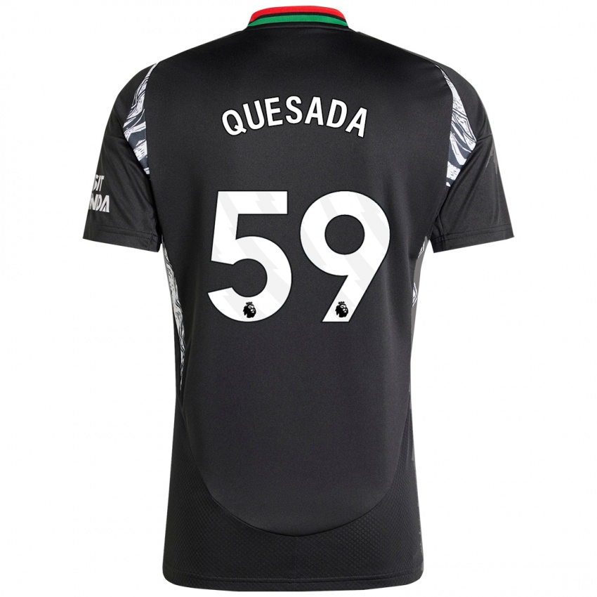 Niño Camiseta Elián Quesada #59 Negro 2ª Equipación 2024/25 La Camisa México