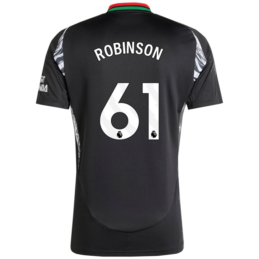 Niño Camiseta Josh Robinson #61 Negro 2ª Equipación 2024/25 La Camisa México