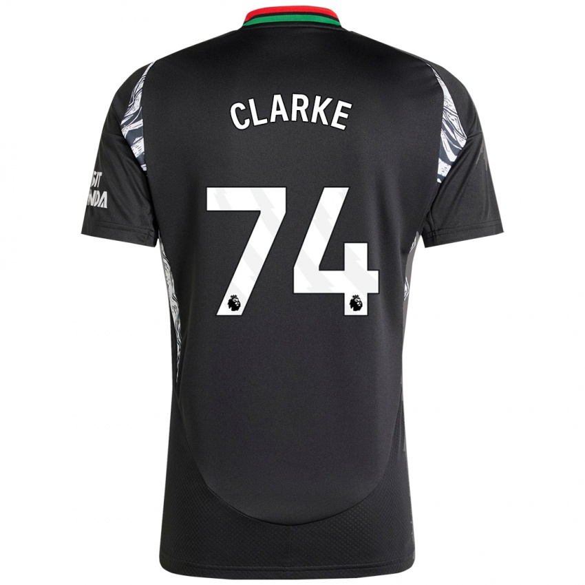 Niño Camiseta Brayden Clarke #74 Negro 2ª Equipación 2024/25 La Camisa México