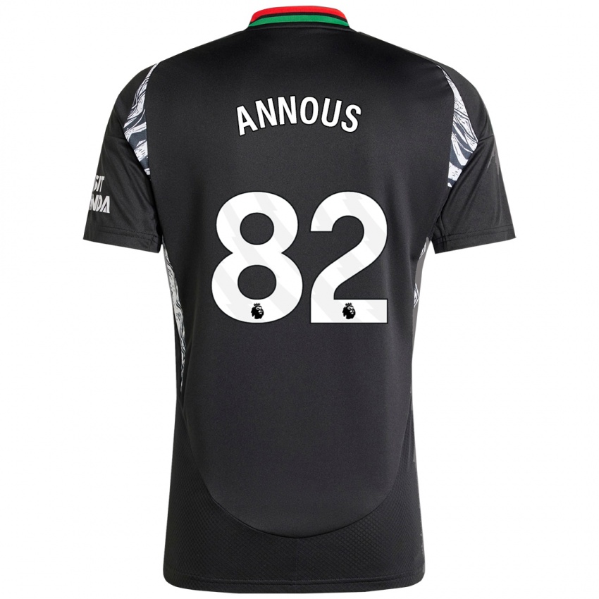 Niño Camiseta Andre Annous #82 Negro 2ª Equipación 2024/25 La Camisa México