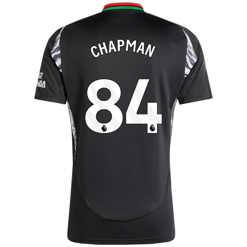 Niño Camiseta Samuel Chapman #84 Negro 2ª Equipación 2024/25 La Camisa México