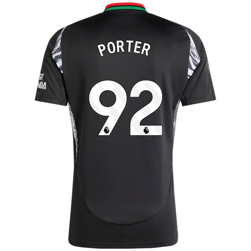 Niño Camiseta Jack Porter #92 Negro 2ª Equipación 2024/25 La Camisa México