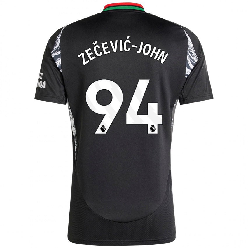 Niño Camiseta Louis Zečević-John #94 Negro 2ª Equipación 2024/25 La Camisa México