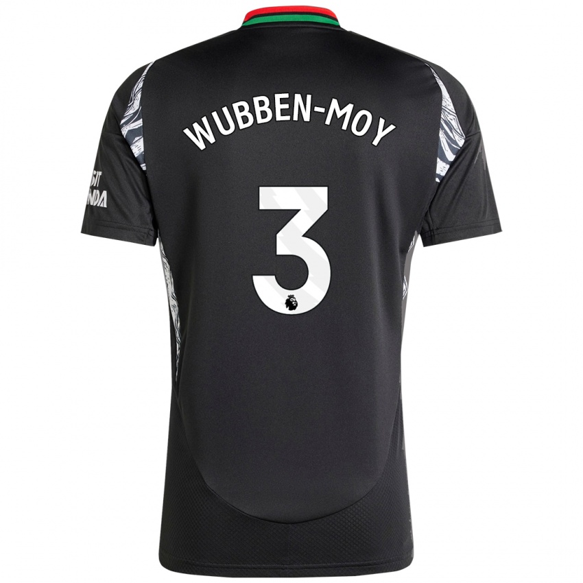 Niño Camiseta Lotte Wubben-Moy #3 Negro 2ª Equipación 2024/25 La Camisa México