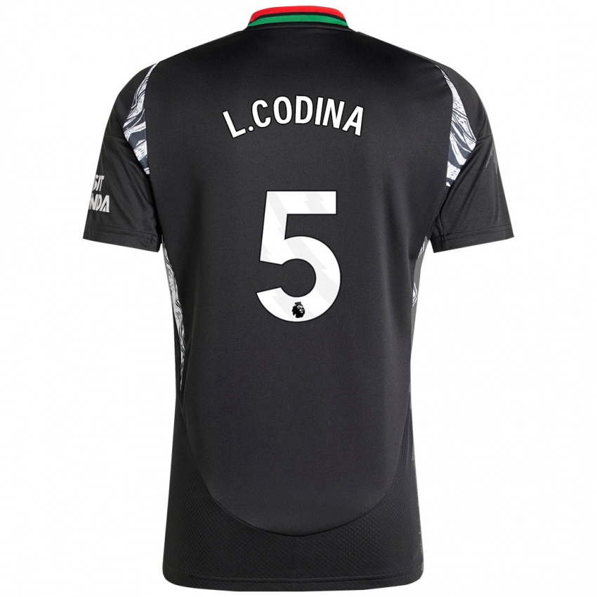 Niño Camiseta Laia Codina #5 Negro 2ª Equipación 2024/25 La Camisa México