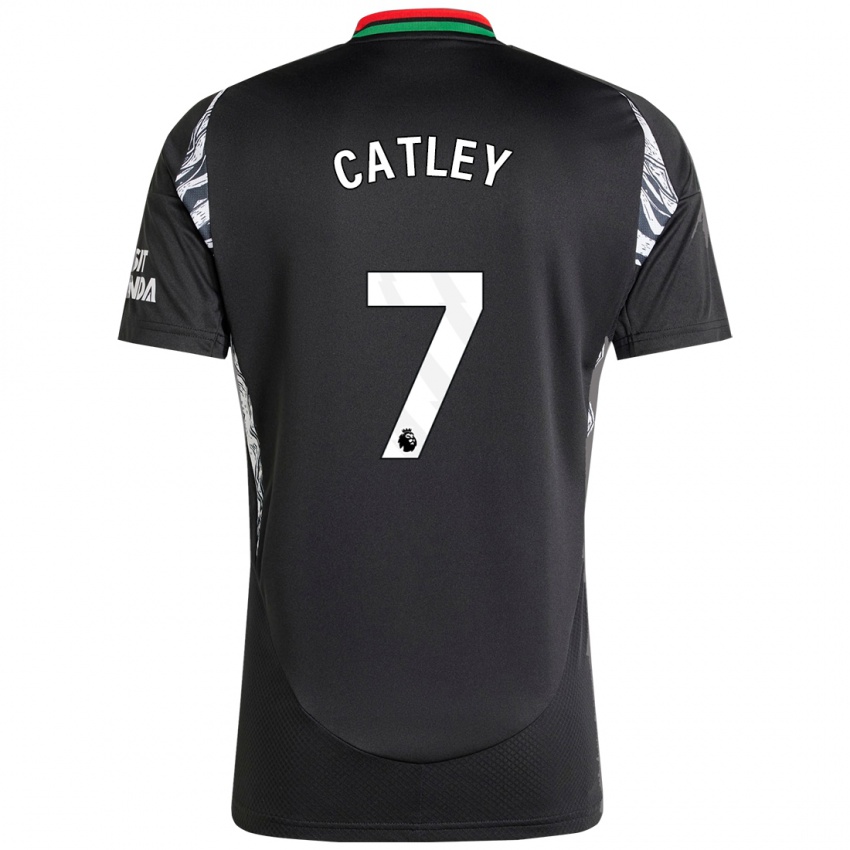 Niño Camiseta Stephanie Catley #7 Negro 2ª Equipación 2024/25 La Camisa México