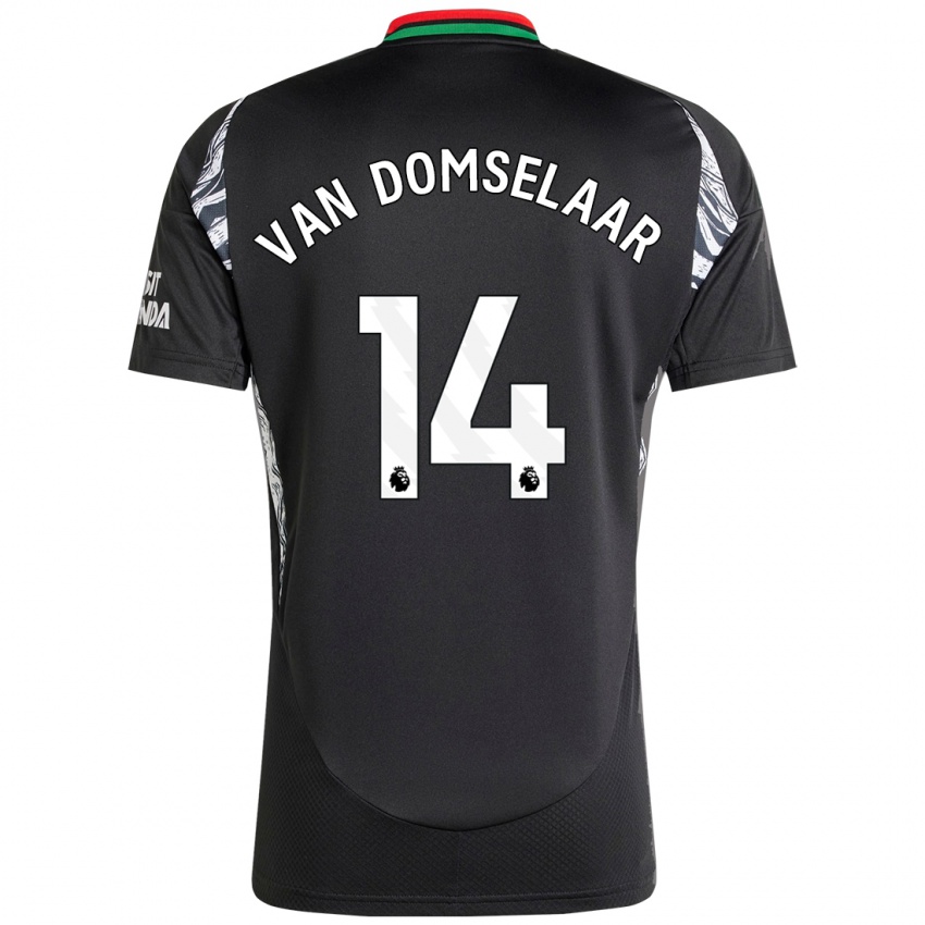 Niño Camiseta Daphne Van Domselaar #14 Negro 2ª Equipación 2024/25 La Camisa México