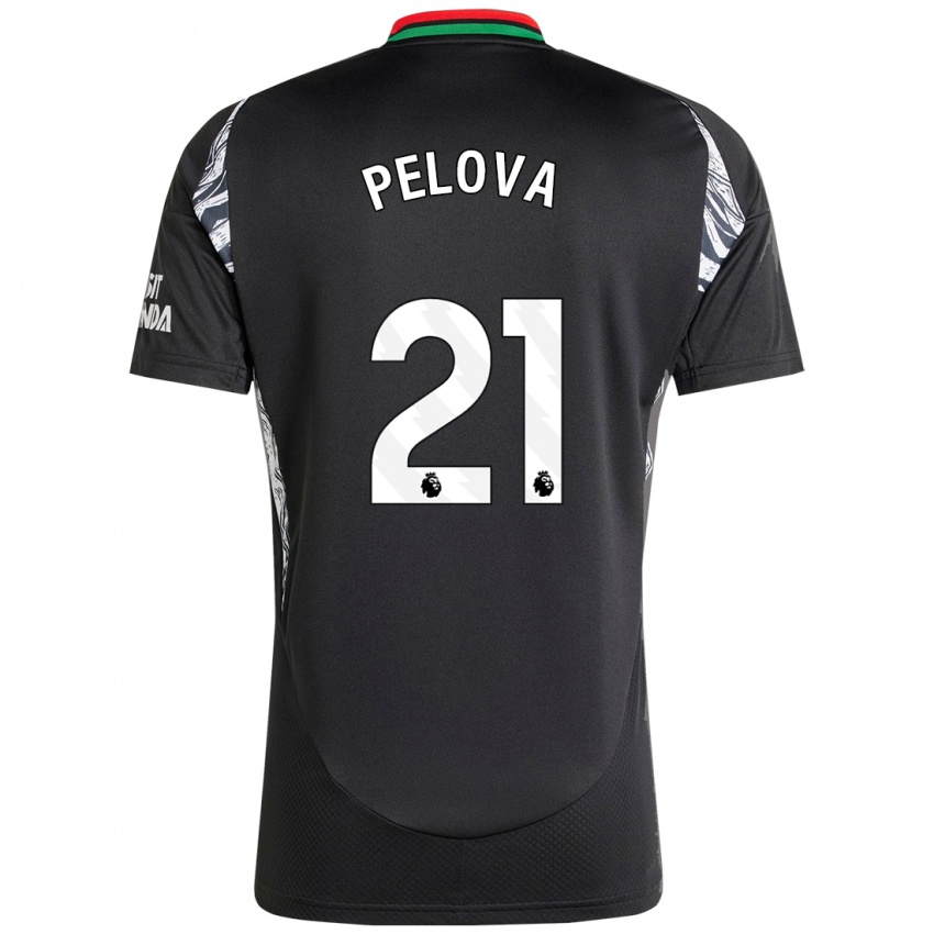 Niño Camiseta Victoria Pelova #21 Negro 2ª Equipación 2024/25 La Camisa México