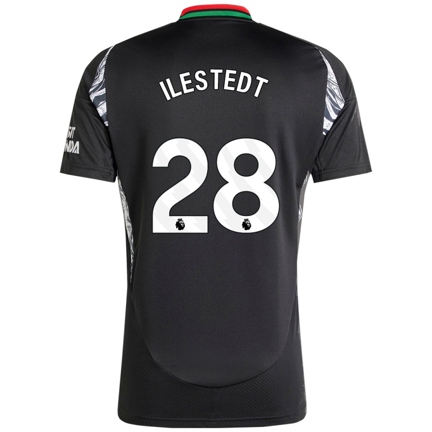 Niño Camiseta Amanda Ilestedt #28 Negro 2ª Equipación 2024/25 La Camisa México