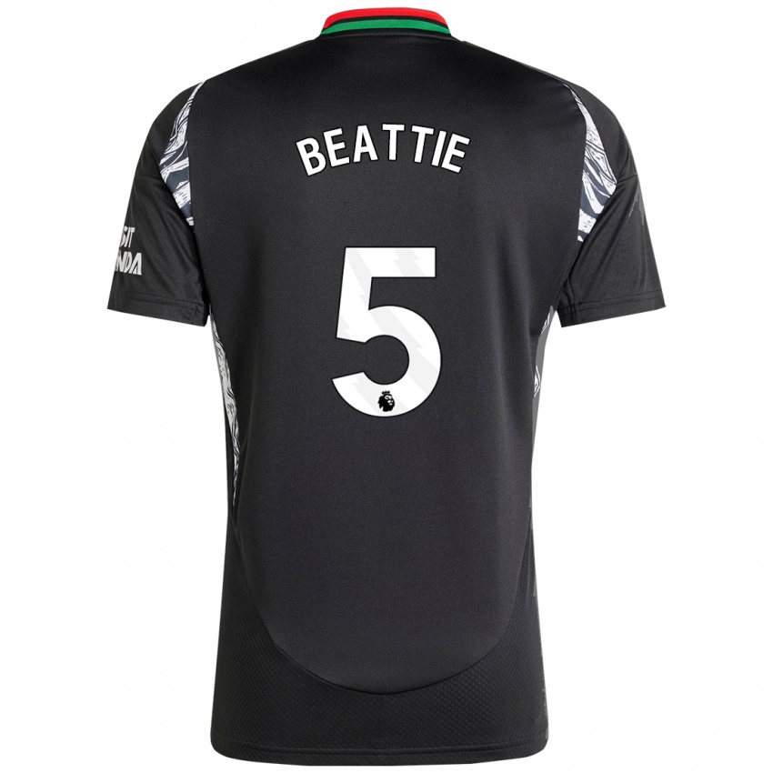 Niño Camiseta Jen Beattie #5 Negro 2ª Equipación 2024/25 La Camisa México