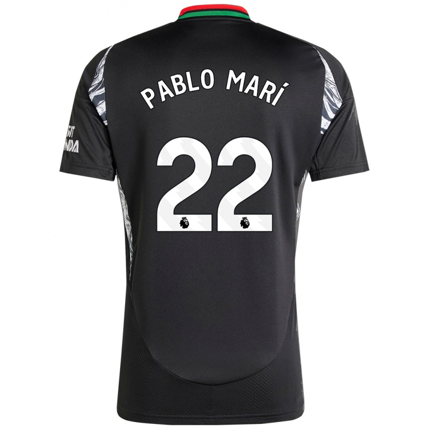 Niño Camiseta Pablo Mari #22 Negro 2ª Equipación 2024/25 La Camisa México