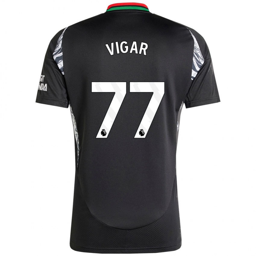 Niño Camiseta Billy Vigar #77 Negro 2ª Equipación 2024/25 La Camisa México