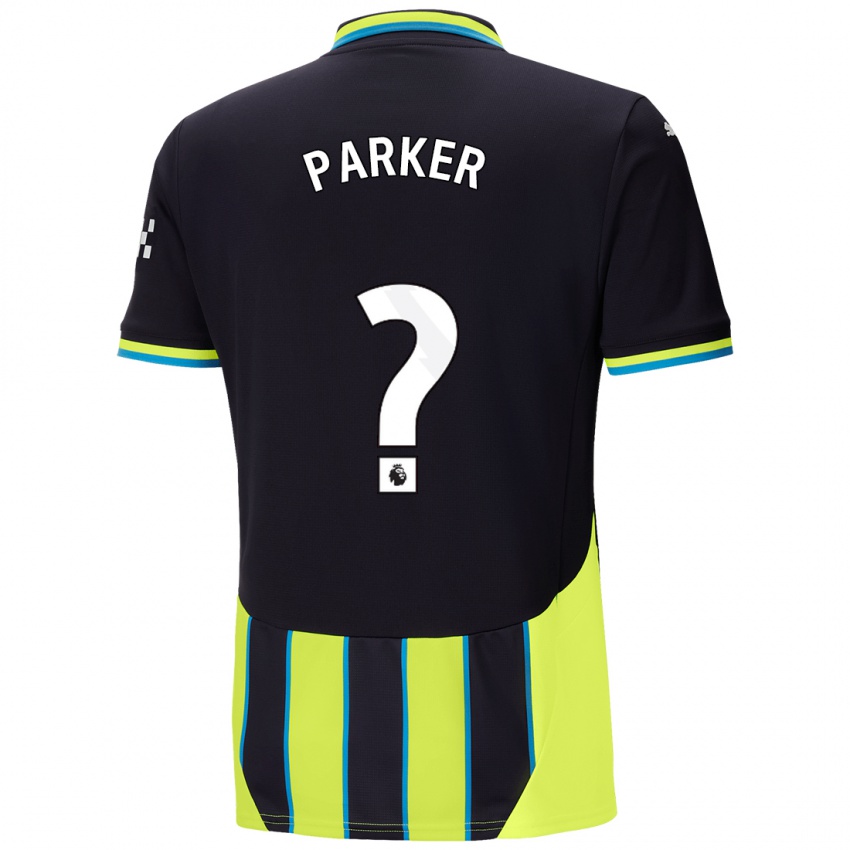 Niño Camiseta Harrison Parker #0 Azul Amarillo 2ª Equipación 2024/25 La Camisa México