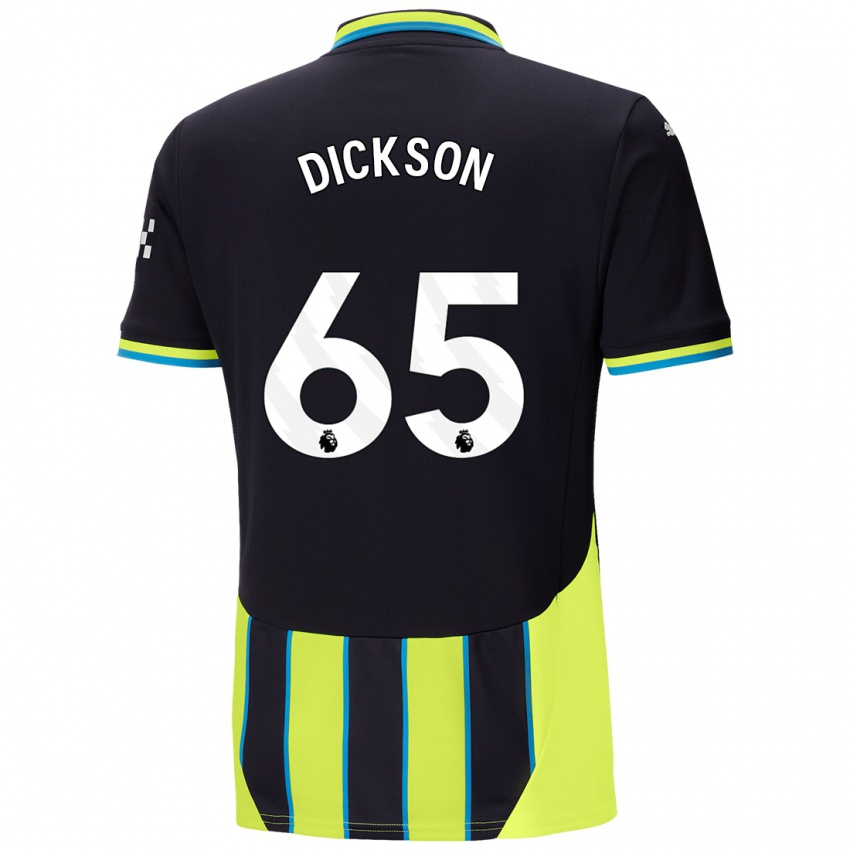 Niño Camiseta Will Dickson #65 Azul Amarillo 2ª Equipación 2024/25 La Camisa México