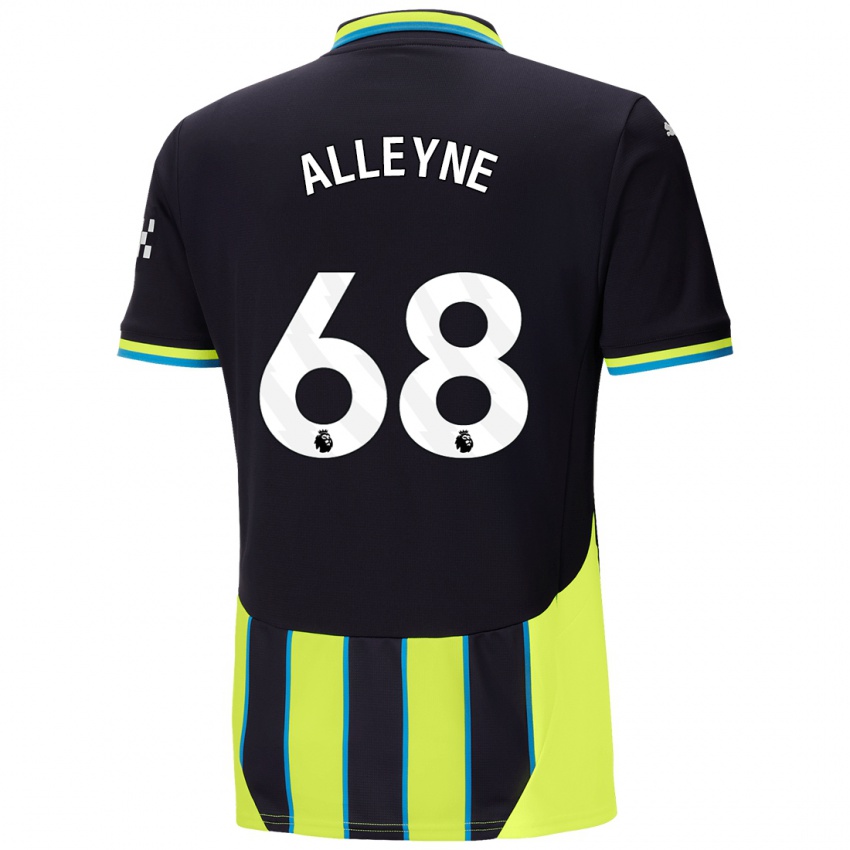 Niño Camiseta Max Alleyne #68 Azul Amarillo 2ª Equipación 2024/25 La Camisa México