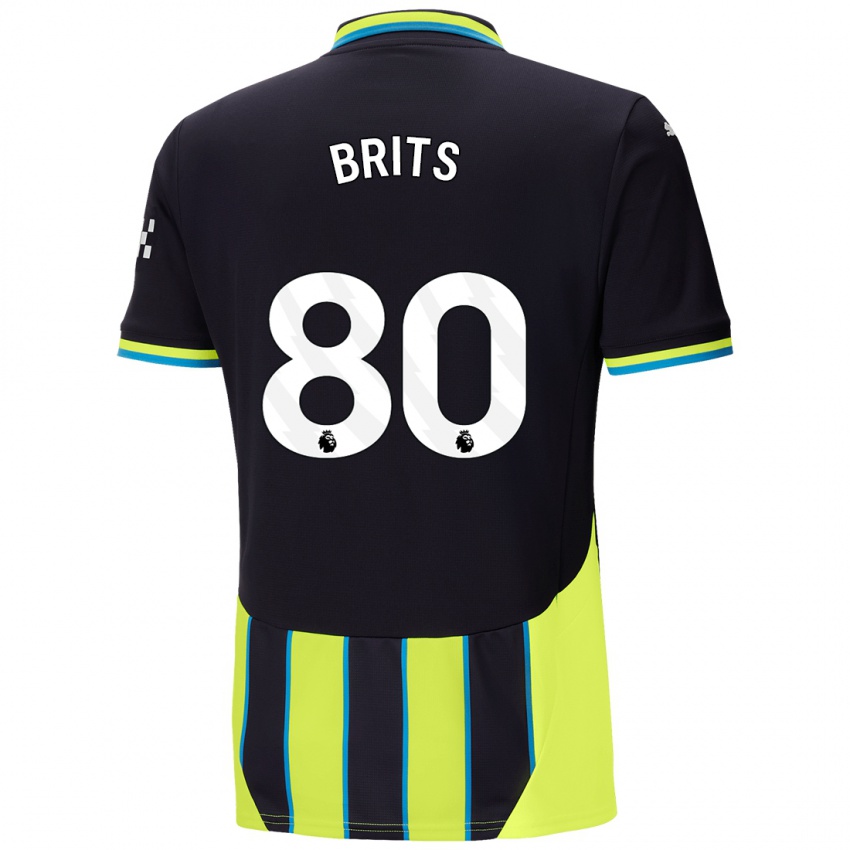 Niño Camiseta Spike Brits #80 Azul Amarillo 2ª Equipación 2024/25 La Camisa México