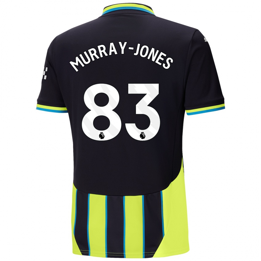 Niño Camiseta George Murray-Jones #83 Azul Amarillo 2ª Equipación 2024/25 La Camisa México