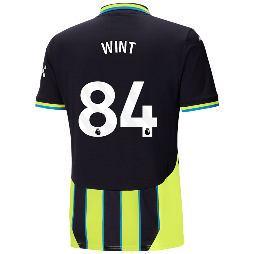 Niño Camiseta Jack Wint #84 Azul Amarillo 2ª Equipación 2024/25 La Camisa México