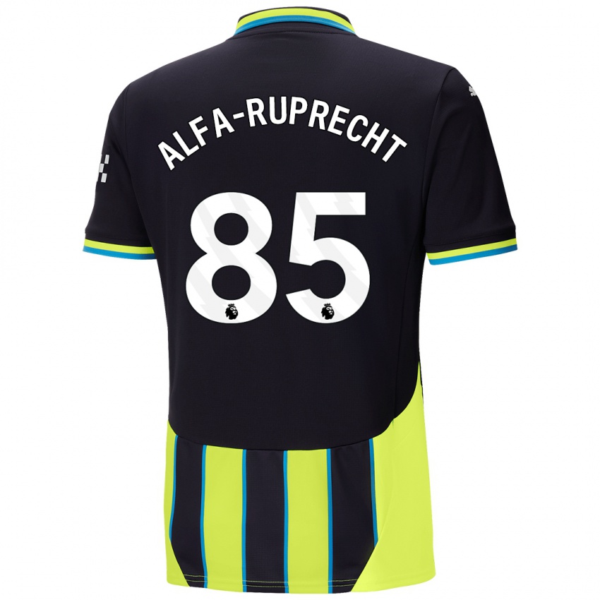 Niño Camiseta Farid Alfa-Ruprecht #85 Azul Amarillo 2ª Equipación 2024/25 La Camisa México