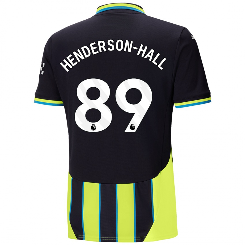 Niño Camiseta Matty Henderson-Hall #89 Azul Amarillo 2ª Equipación 2024/25 La Camisa México