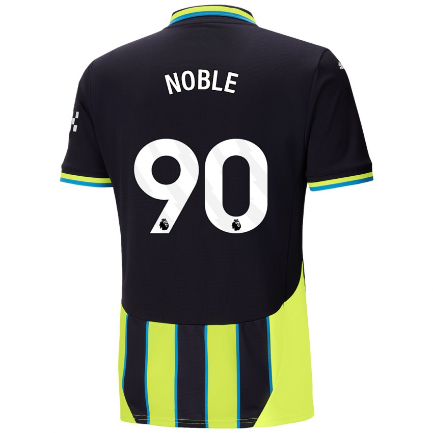 Niño Camiseta Kian Noble #90 Azul Amarillo 2ª Equipación 2024/25 La Camisa México