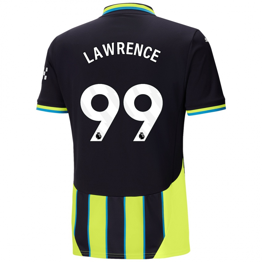 Niño Camiseta Emilio Lawrence #99 Azul Amarillo 2ª Equipación 2024/25 La Camisa México