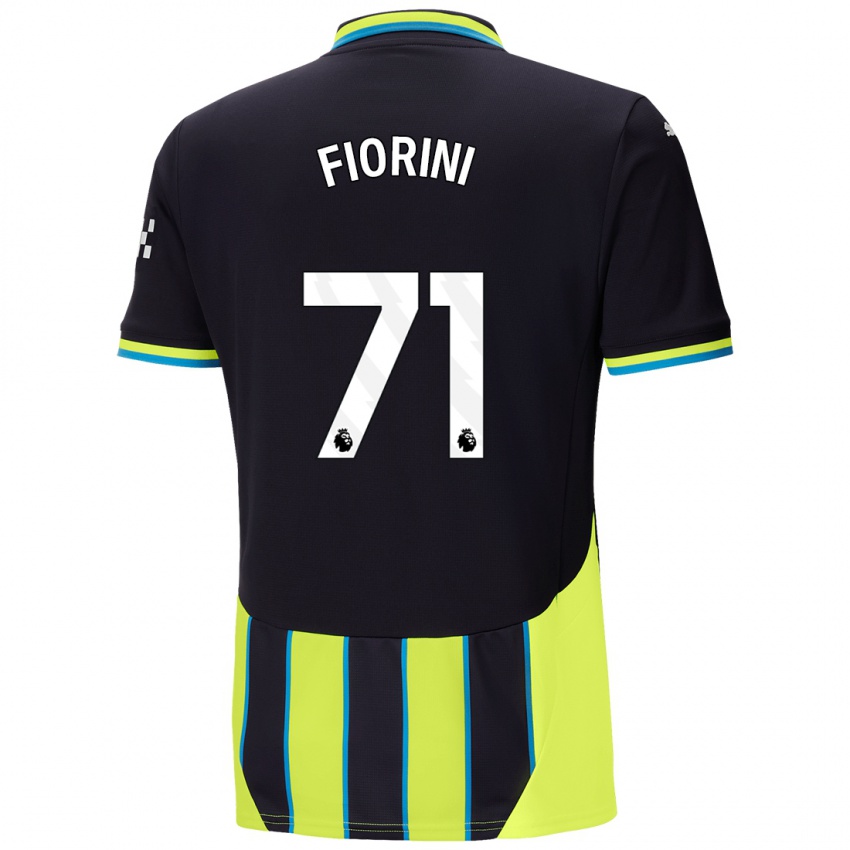 Niño Camiseta Lewis Fiorini #71 Azul Amarillo 2ª Equipación 2024/25 La Camisa México