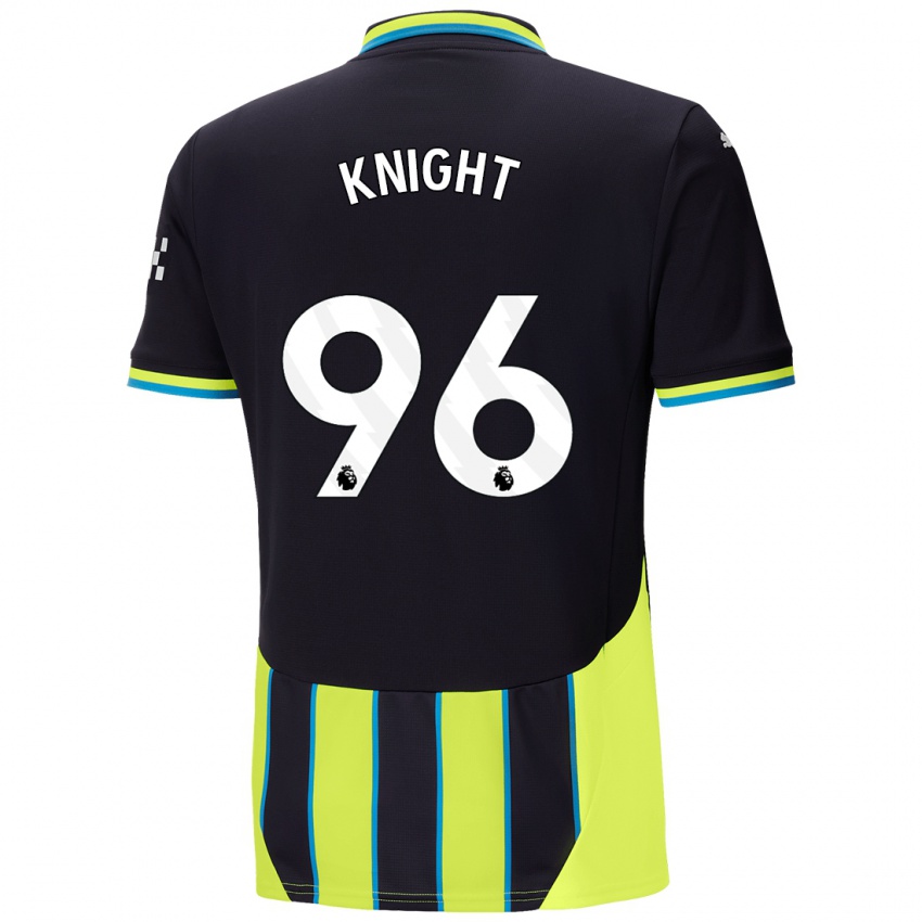 Niño Camiseta Ben Knight #96 Azul Amarillo 2ª Equipación 2024/25 La Camisa México