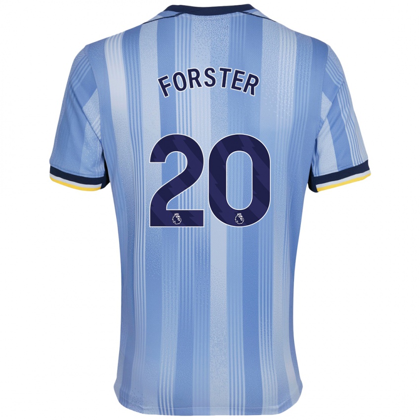 Niño Camiseta Fraser Forster #20 Azul Claro 2ª Equipación 2024/25 La Camisa México