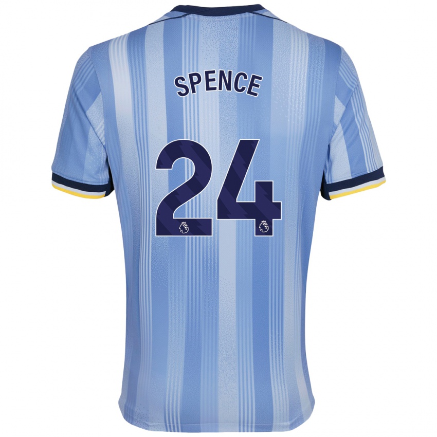 Niño Camiseta Djed Spence #24 Azul Claro 2ª Equipación 2024/25 La Camisa México