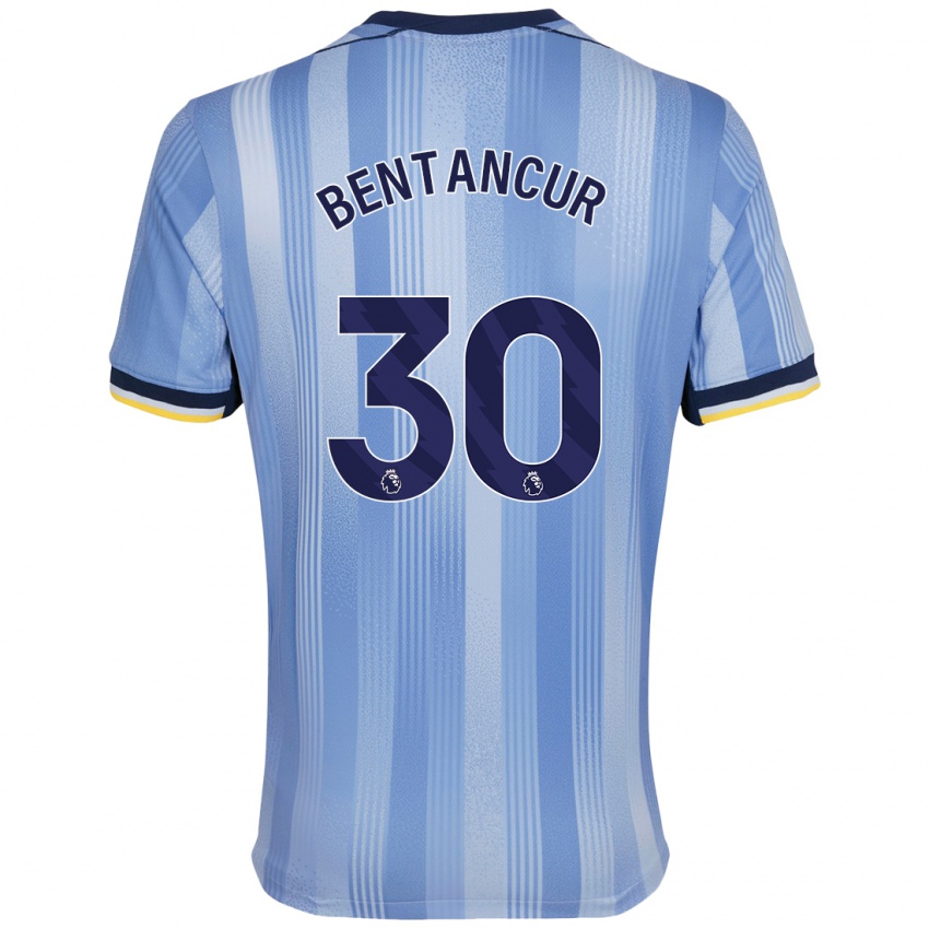 Niño Camiseta Rodrigo Bentancur #30 Azul Claro 2ª Equipación 2024/25 La Camisa México