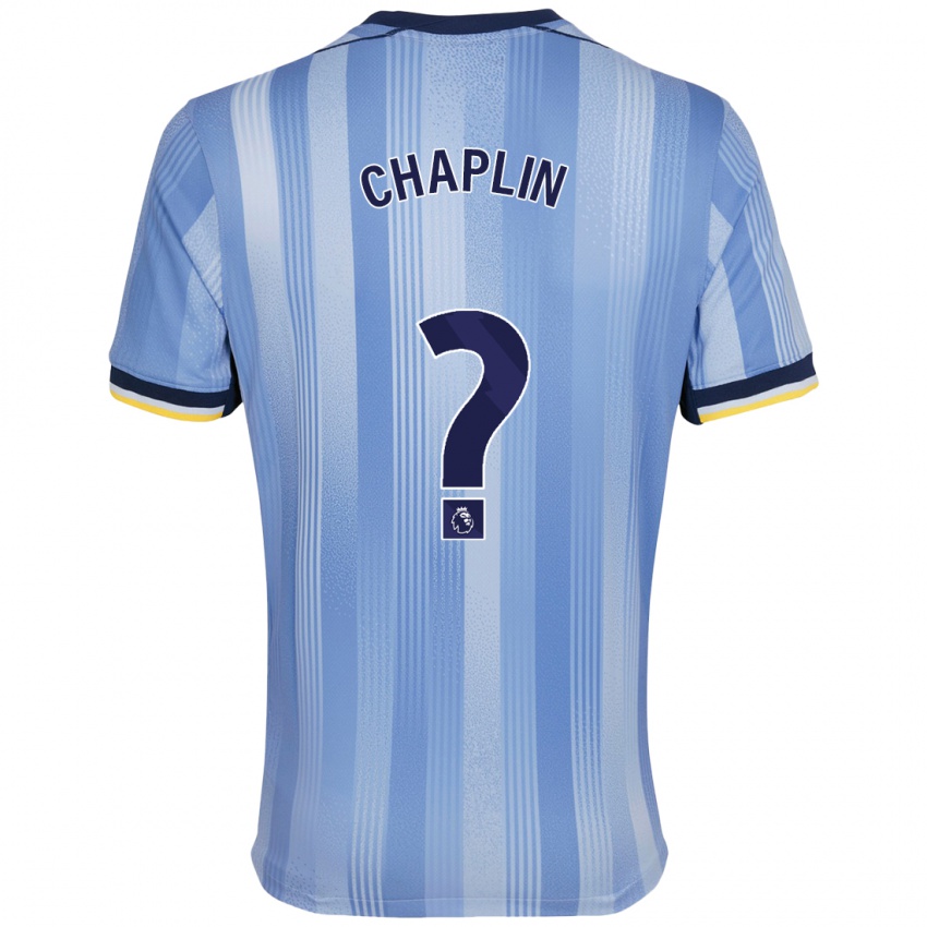 Niño Camiseta Archie Chaplin #0 Azul Claro 2ª Equipación 2024/25 La Camisa México