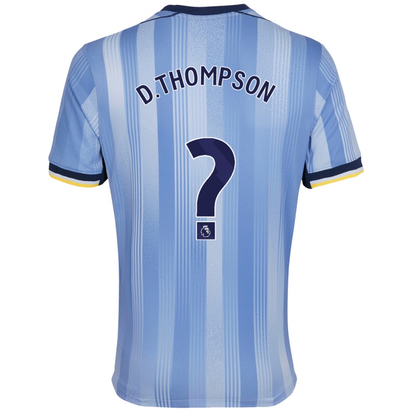 Niño Camiseta Dylan Thompson #0 Azul Claro 2ª Equipación 2024/25 La Camisa México