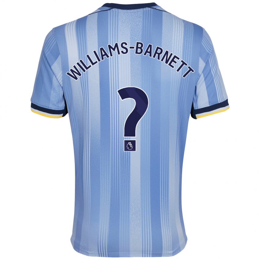 Niño Camiseta Lucá Williams-Barnett #0 Azul Claro 2ª Equipación 2024/25 La Camisa México